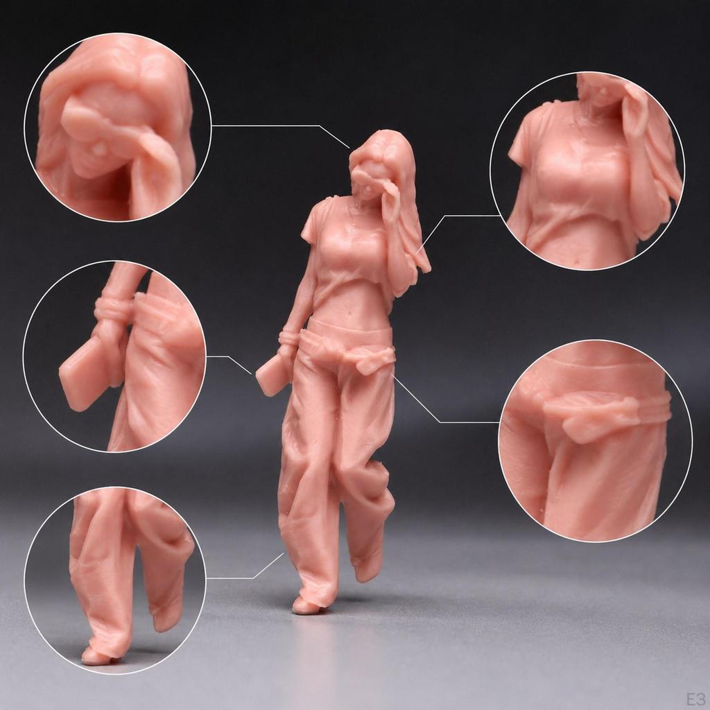 1/64 Miniature Figures Model Action Figure Sand Table Ornament Photography Tiny People Collectibles