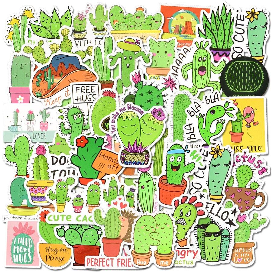 Kaufe 10/30/50 Stck Cartoon-Kaktus-Aufkleber fr Kinder, DIY, Laptop,  Auto, Fahrrad, Gitarre, Reisegepck, wasserdicht, cool, niedlich,  Sticker-Pack, Kinderspielzeug zum Preis ab 2.57 | Joom