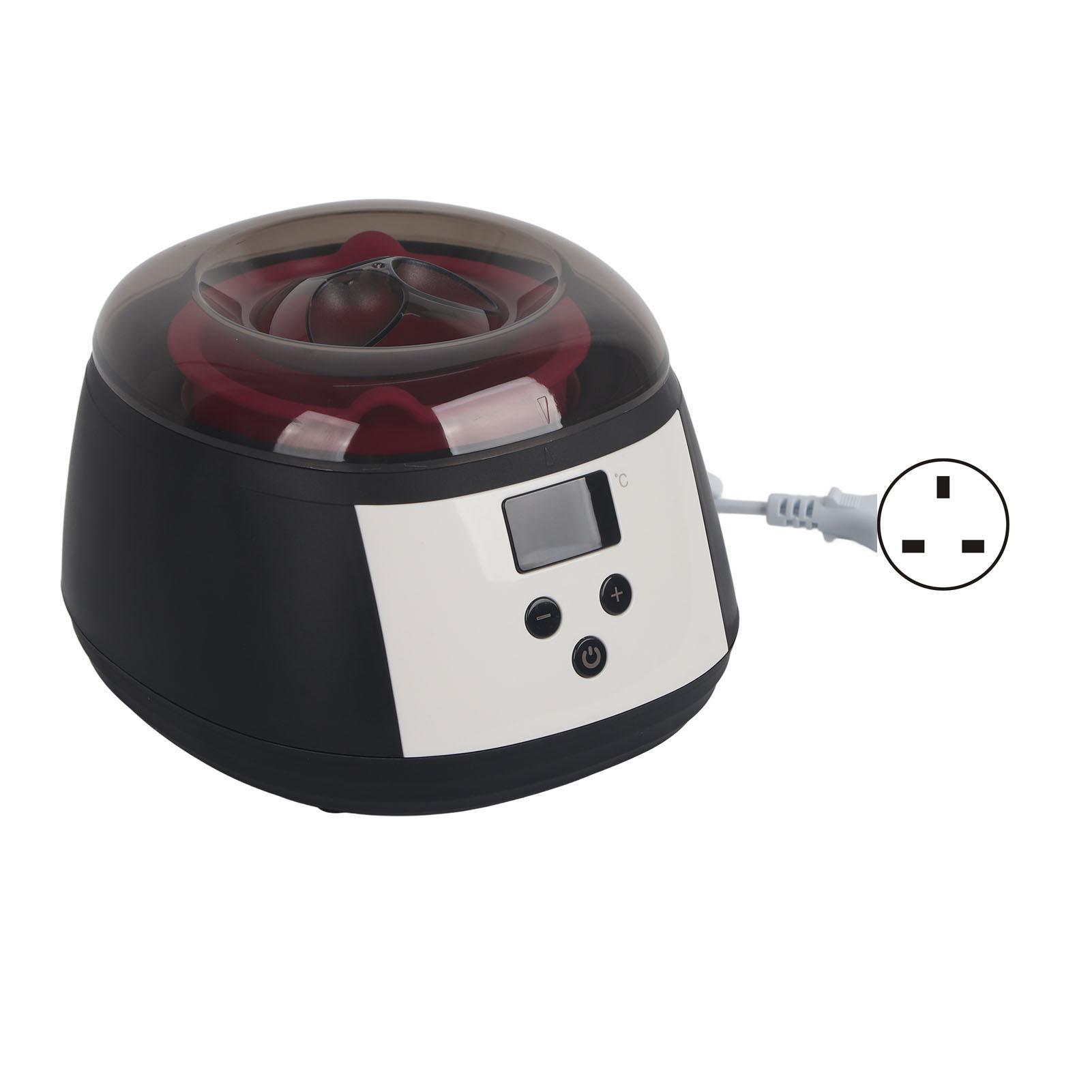 

Нагреватель воска для удаления волос Алюминиевый светодиодный дисплей Электрический нагреватель воска с регулируемой температурой 100‑240 В UK Plug