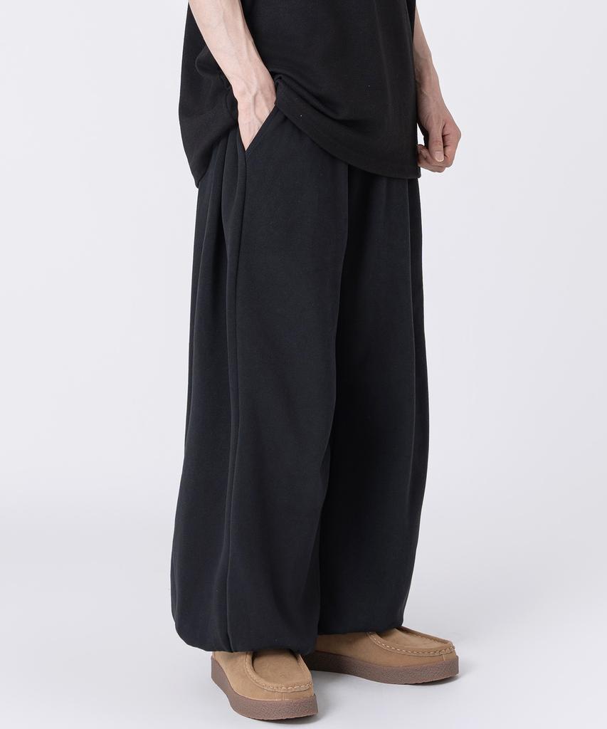 UNDEROFF Side Pleated Wide Balloon Jogger Sweatpants 5 Colors Dark Gray