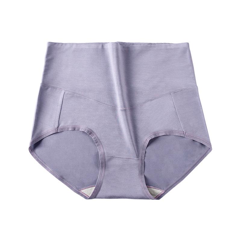 Modal antibakteriell dameundertøy Høy midje for kvinner Abdominal og hofteløftende Mulberry Silk Shorts Komfortable truser