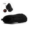 Mens Winter Trekking Snow Boots Fur Lined Winter Snow Boots Water Resistant Shoes Anti-Slip Warm Casual Lightweight Hiking Boots