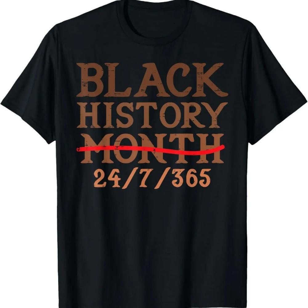 

Black History Month 24 7 BHM African Pride Men Women Kids T-Shirt XXXL чорний