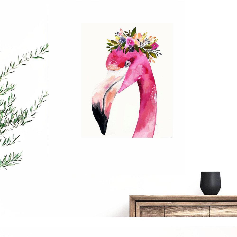 Diamond Embroidery 5D Diamond Cross Stitch Crystal Square / Round Diamond Set Flamingo Decoration DIY Diamond Painting