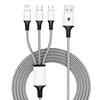 1Pcs Three-in-one Car Superstrong Fast Charging Data Cable For Porsche 911 Cayenne Panamera Macan Boxster Carrera-GT 928 944 918