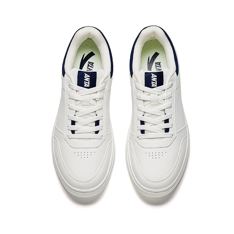 Anta Light Breeze Pro Classic Flat Low Top White Sneakers Men Sneakers 112548011-2
