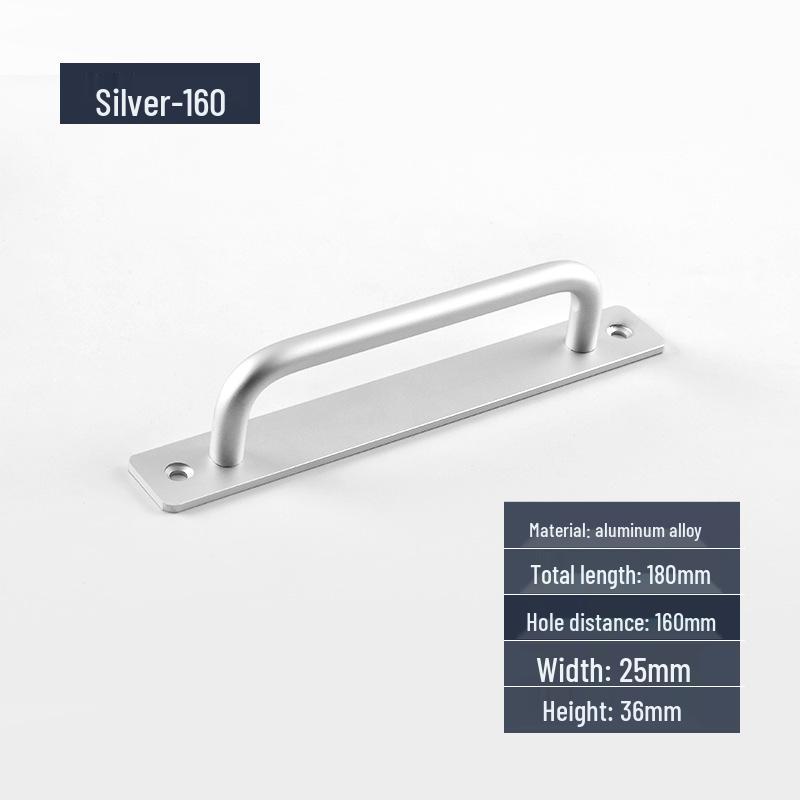 Aluminum Alloy Surface-Mounted Handle for Sliding Glass and Wooden Doors