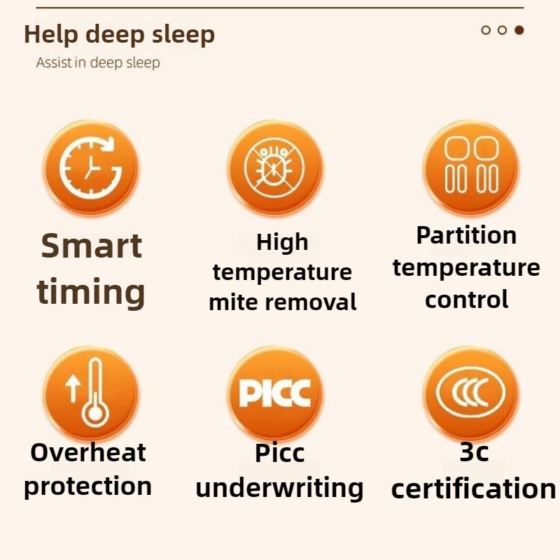 1.5M * 0.5m Electric Blanket Single Massage Bed Small Safe Household Electric Mattress on The Sofa 9-speed Temperature Control