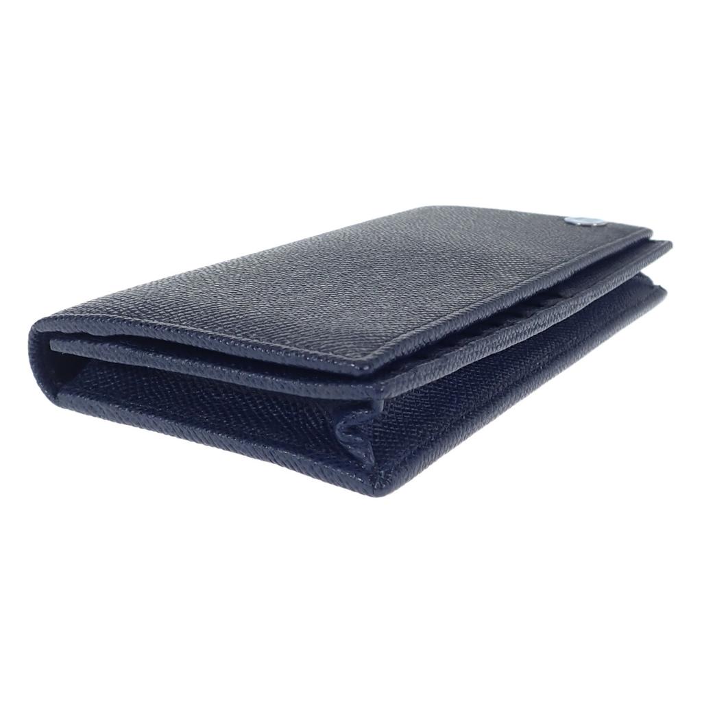 Bvlgari 283811 Bifold Wallet Navy Calfskin Mens