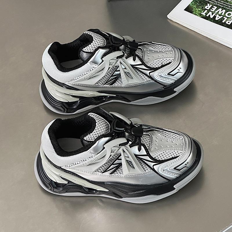 Spring and autumn children's sports shoes breathable mesh girls middle-aged and older children comfortable soft-soled casual shoes
