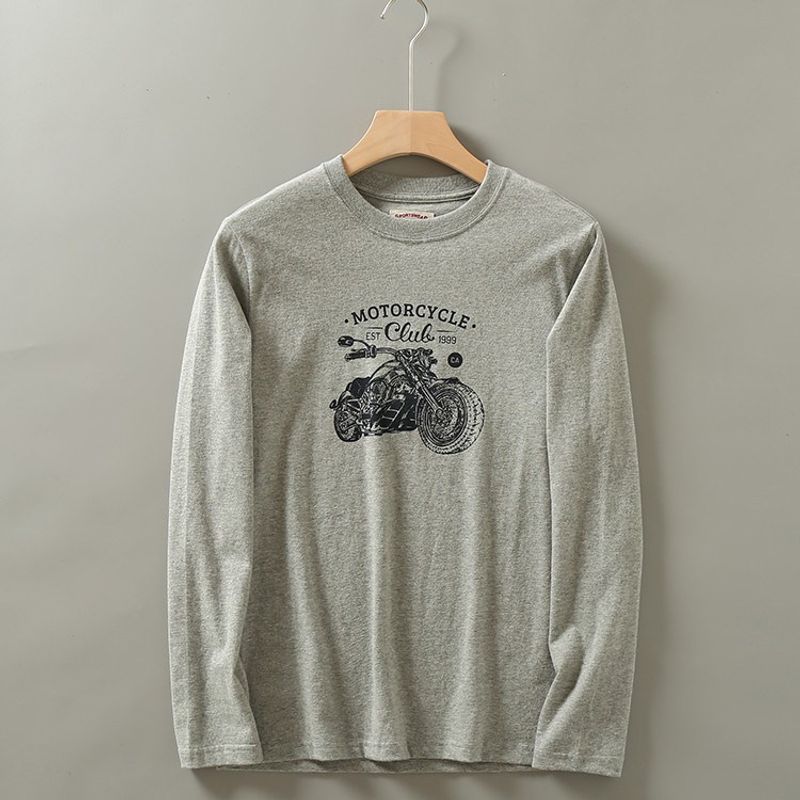 Cut-Off Label Cattle Goods American Export Original Long-Sleeved T-shirt Light gray L