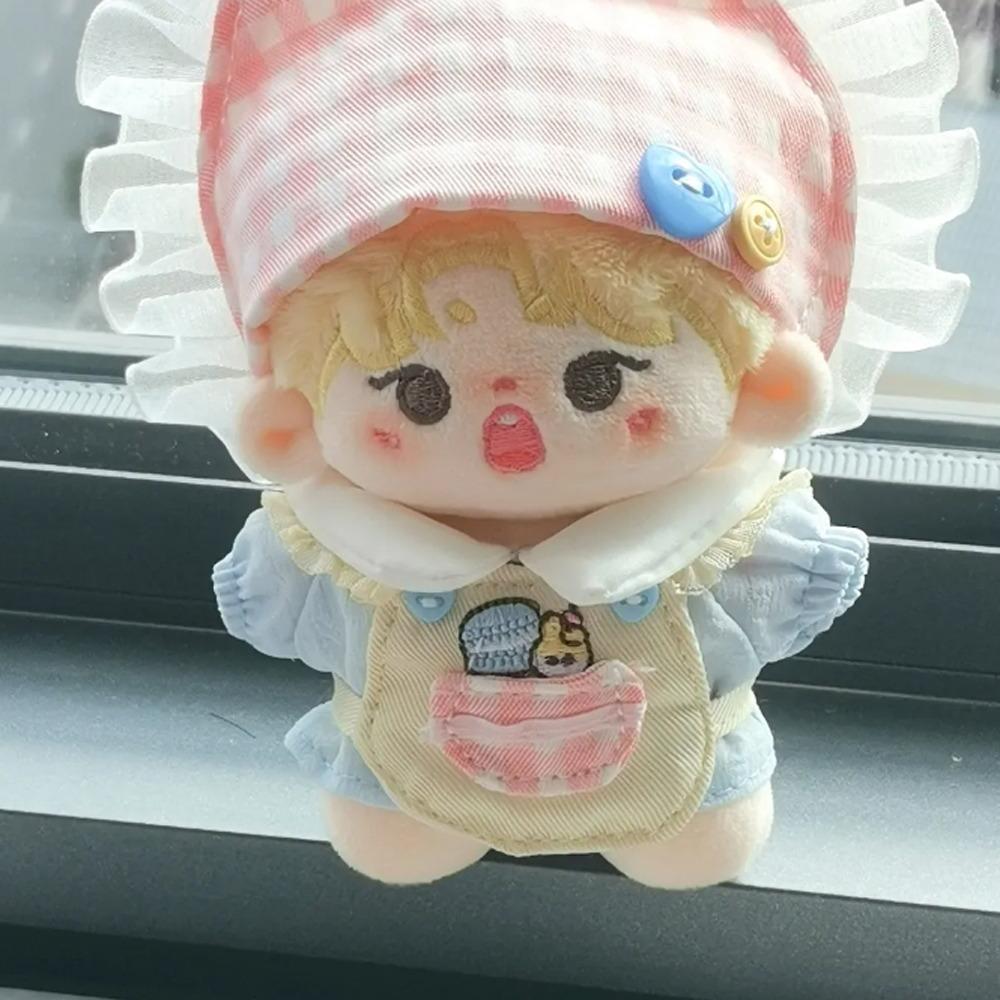 Apron 10cm Cotton Doll Clothes Headscarf Doll Dress Up Set Doll Clothes Outfit  10cm Cotton Doll
