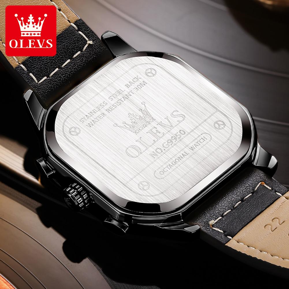 OLEVS brand fashion men's watches leisure chronograph waterproof quartz watch for man luminous date genuine male wristwatch