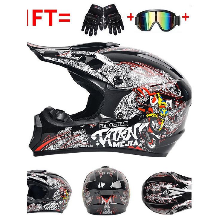 Exclusive Supply DOT Certified Motorcycle Off-Road Helmet Mountain Bike Speed-Reducing Riding Safety Helmet