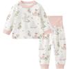 Tongtai Baby Pure Cotton Long-Sleeve Pajama Set
