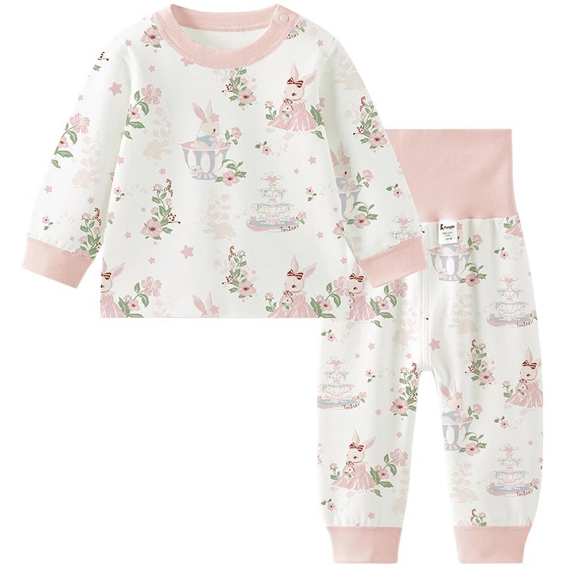 Tongtai Baby Pure Cotton Long-Sleeve Pajama Set