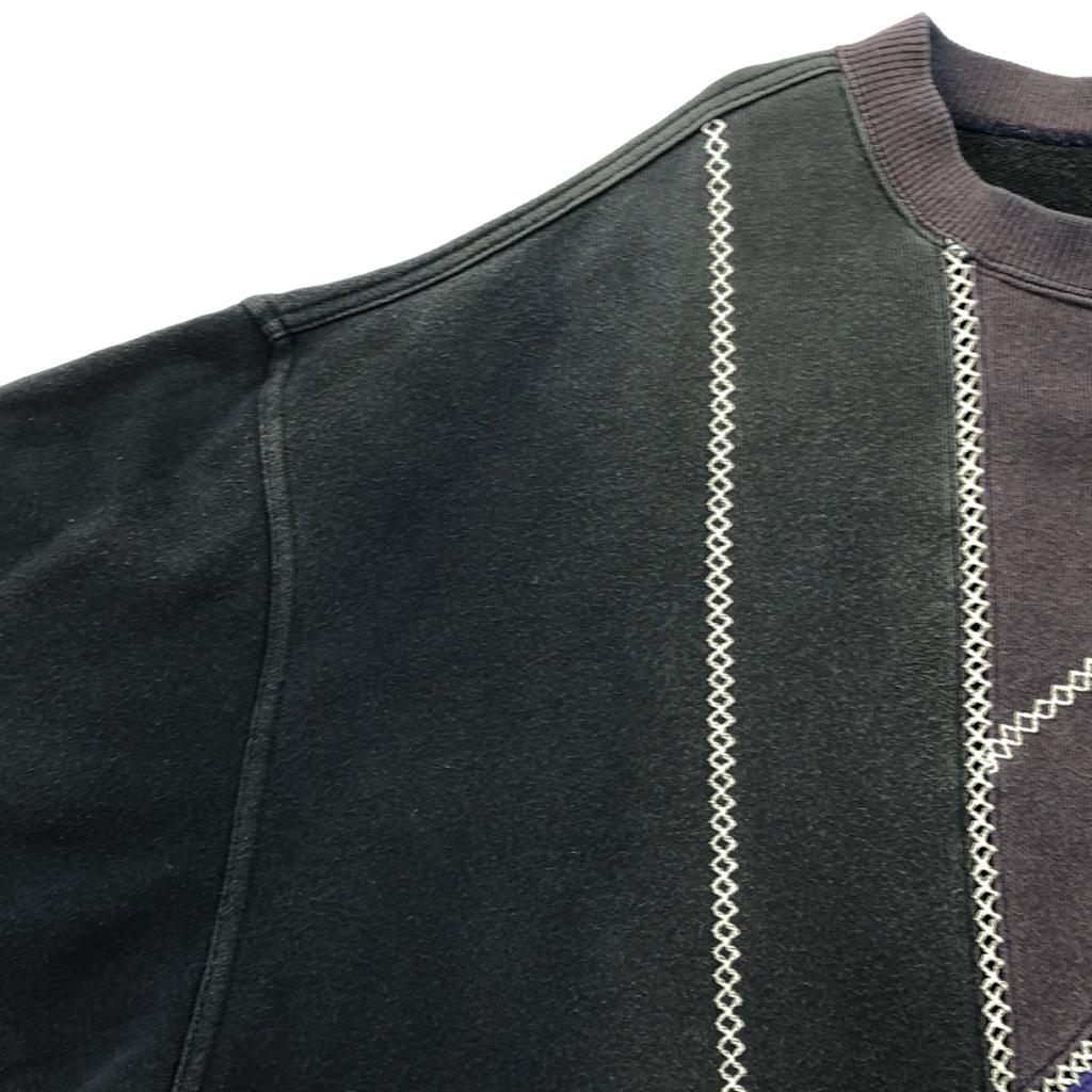 KENZO GOLF 90s Made in Japan Old Logo embroidery Long sleeve Openwork knitting sweat Men's Used