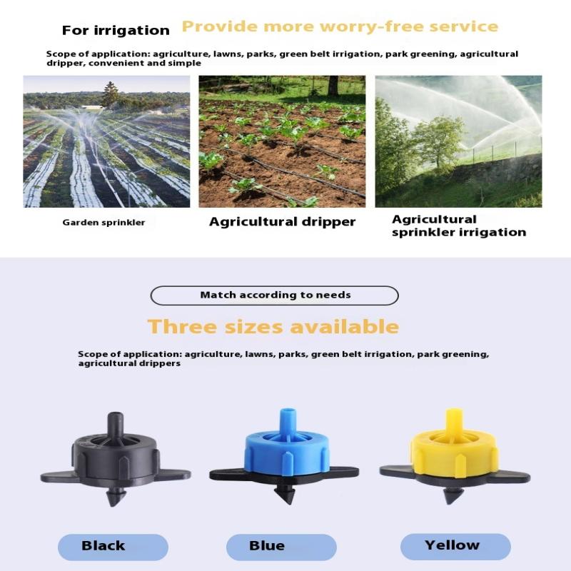 30Pcs Pressure Compensating Drip Emitters Micro Connectors 2L/4L/8L Premium Drippers Garden Irrigation System