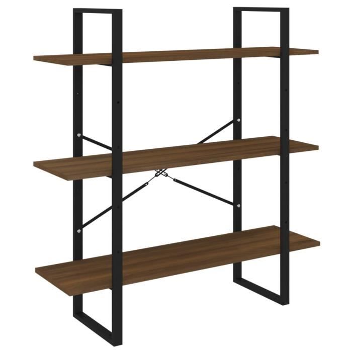 VidaXL Bibliothèque Chêne marron 100x30x105 cm Bois d'ingénierie 821323