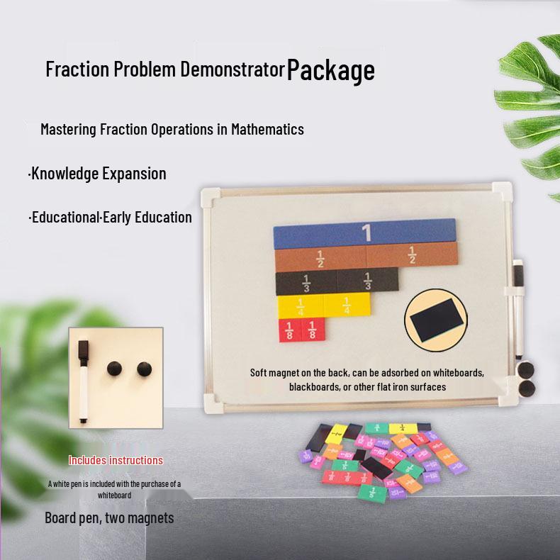Erasable Magnetic EVA Fraction Circles for Math Teaching Aids Fraction Strips