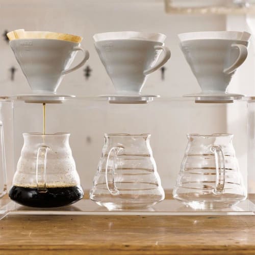 HARIO V60 Transparent Dripper 01 Ceramic for 1-2 Cups 200ml White Made In Japan VDC-01W