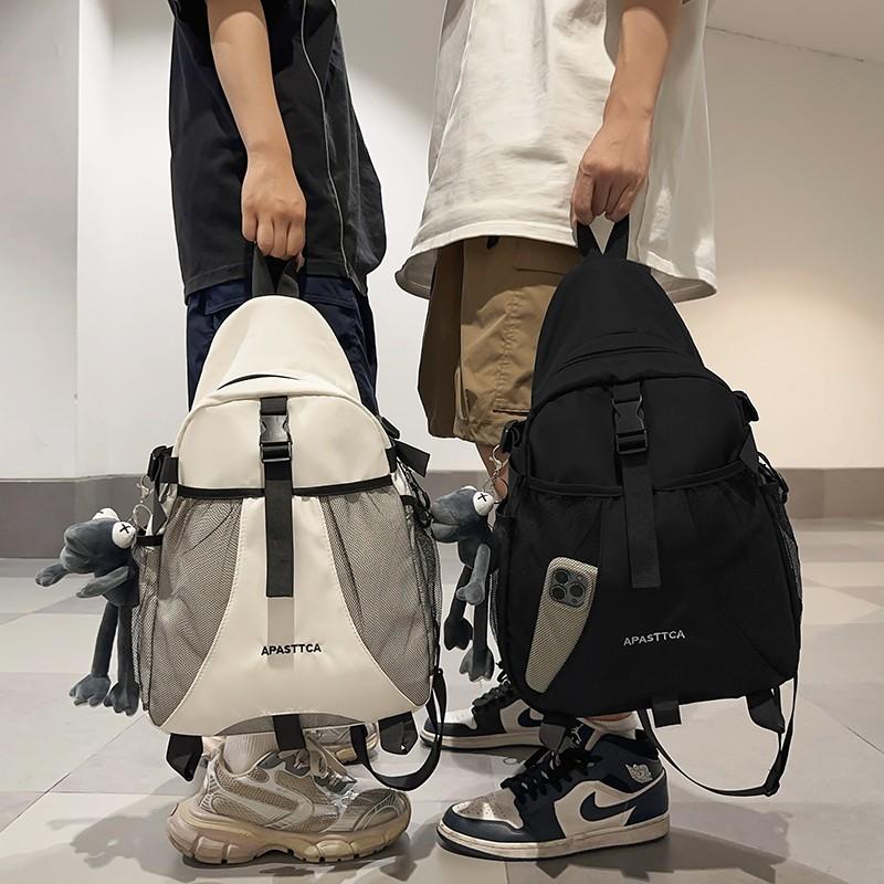 Unisex Trendy Backpack Hot-selling Item High Capacity Waterproof Sports Leisure Light Beautiful Student Bag