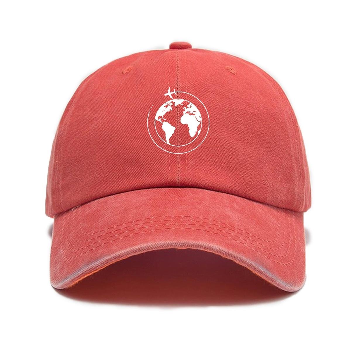 

Unisex Retro Style Soft Top Baseball Cap помаранчевий