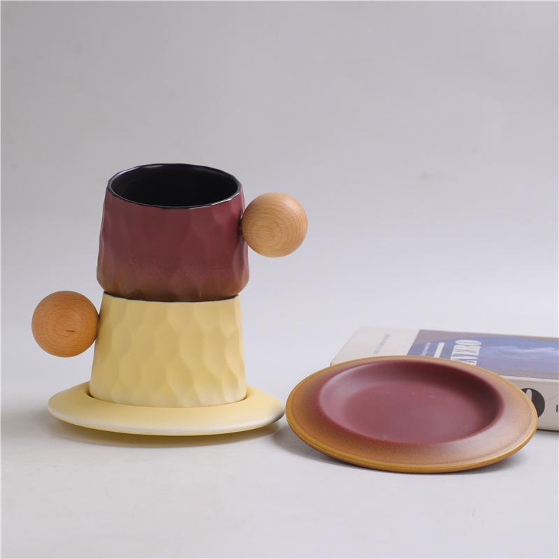 Light Luxury Ceramic Coffee Cup Cup Creative Household High Value Latte Water Cup