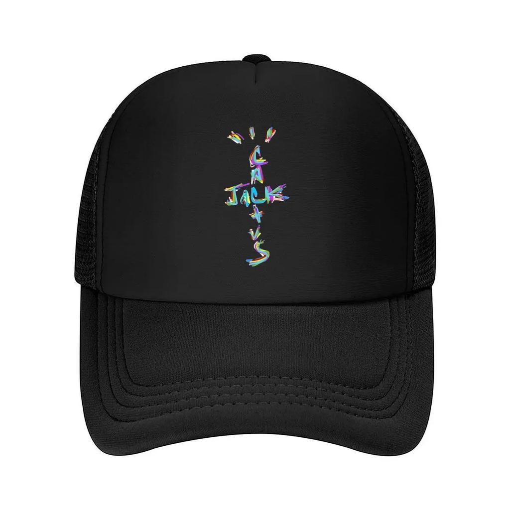 La Jaktis Playful Inspired Colorful Text Design Mesh Baseball Cap