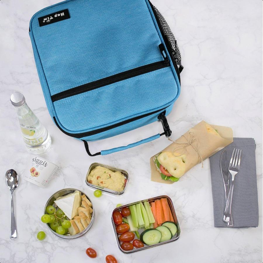 

Hap Tim Insulated Lunch Bag for Men WomenReusable Lunch Box Spacious Lunchbox Adult Blue 18654BL United States