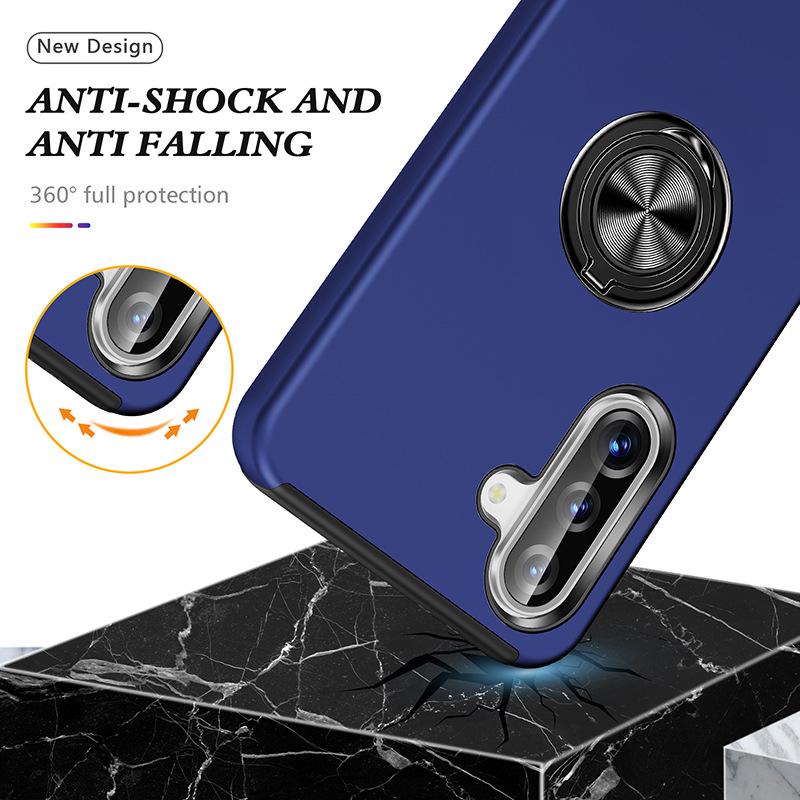 Samsung A56/A57 Magnetic Car Phone Case Holder with Hidden Ring, Full Coverage, Anti-Drop Protection