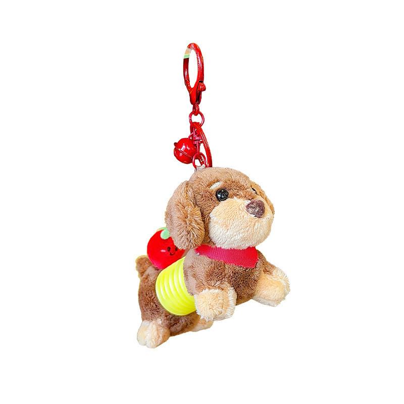Stretchable With Dachshund Green Pepper Tomato Plush Keychain Pendant Gift Kids