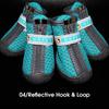 4 Pcs Breathable Dog Shoes Reflective Dog Boots Anti-slip Pet Shoes Puppy Booties For Small Dogs Cats Puppy Chihuahua Pug