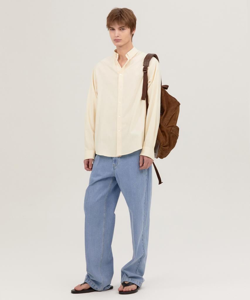 NOHANT Relaxed Poplin Shirt Ivory