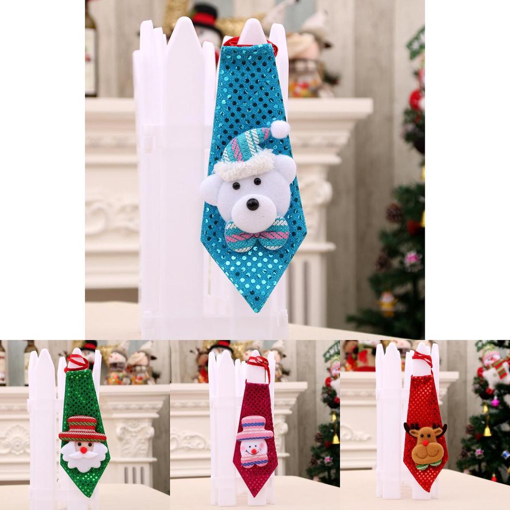 Creative Christmas Decoration Sparkling Tie For Adults And Kids With Unique Designs In Various Styles