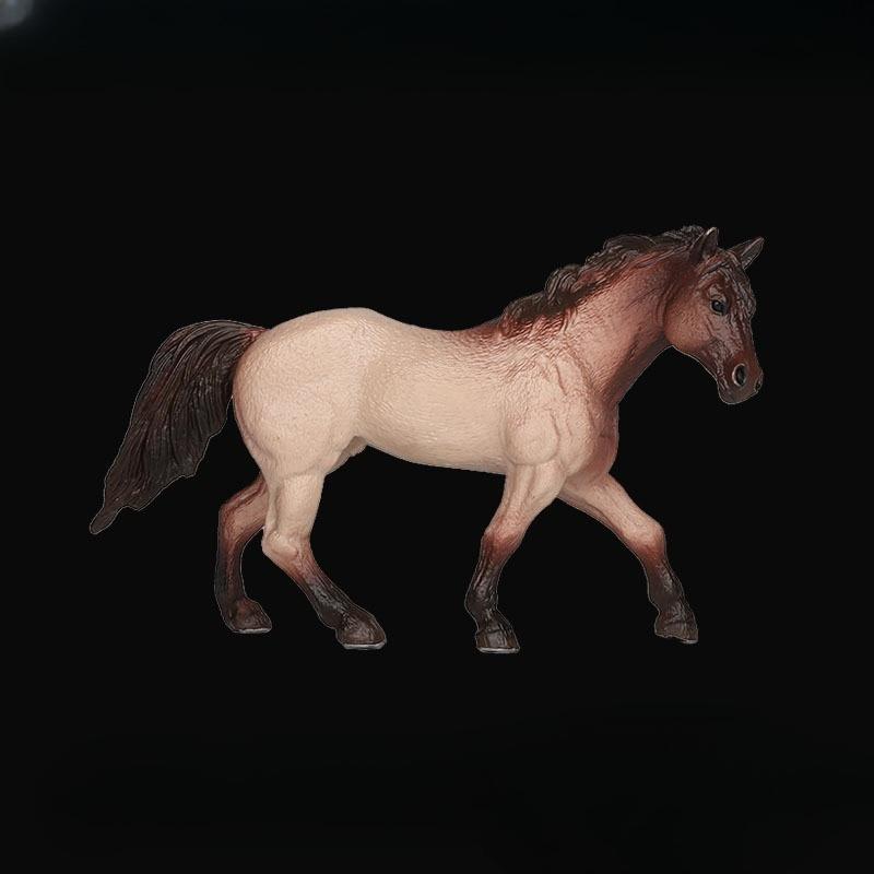 1Pc Children's Simulation Animal Toys Wildlife Model Set Solid Quarter Horse White Horse Black Horse Maxima Horse