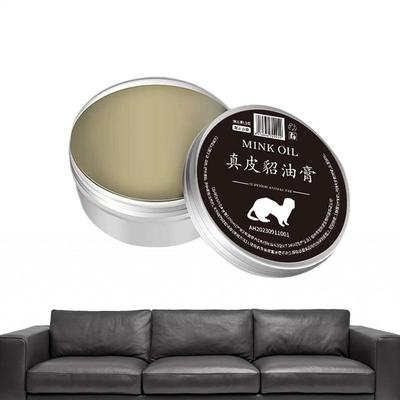 100ml Leather Care Cream Practical Leather Repair Maintenance Cream Leathercraft Mink Oil Cream for Leather Shoes Bags