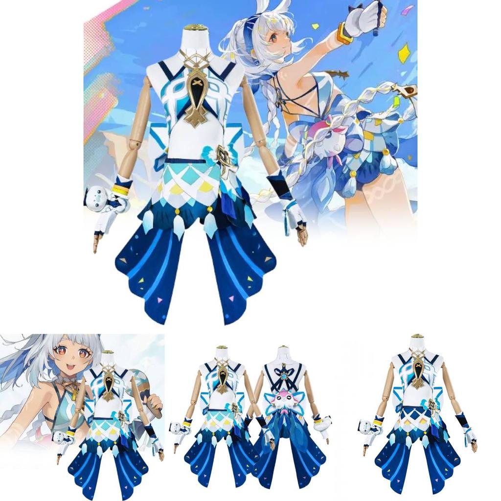 Adorable Marani Cosplay Costume For Genshin Impact Featuring Cute Fresh Style And Accessory Set