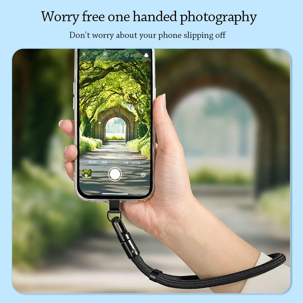 Cell Phone Accessories Adjustable Lanyard Anti-lost Woven Wrist Strap Universal Short Hanging Rope Mobile Phone