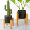 Indoor Free Standing Planter Display Garden Bonsai Holder Flower Pot Trays Wood Rack Plant Stand Shelf