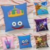 D-Dragon Quest Slime Pillow Case Pillowcase Anti-dustmite Pillow Invisible Zipper Silky Short Plush Sofa Cushion Cover