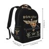 Bon Jovi Grunge Band Forever TOUR Student Backpack School Bag Hiking Travel Daypack for Boys Girls Fashion Bookbag Shoulder Bags