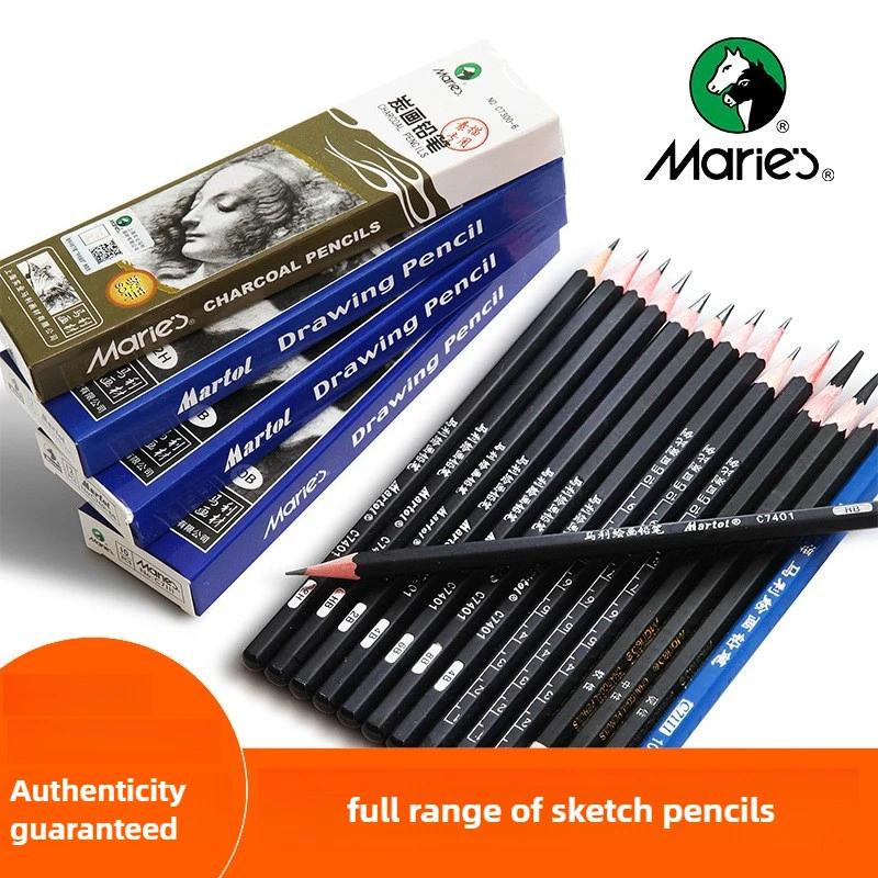 Pencil Soft Charcoal Pen Professional Sketch Charcoal Painting Brush Soft Carbon Pen Painting Supplies for Art Students