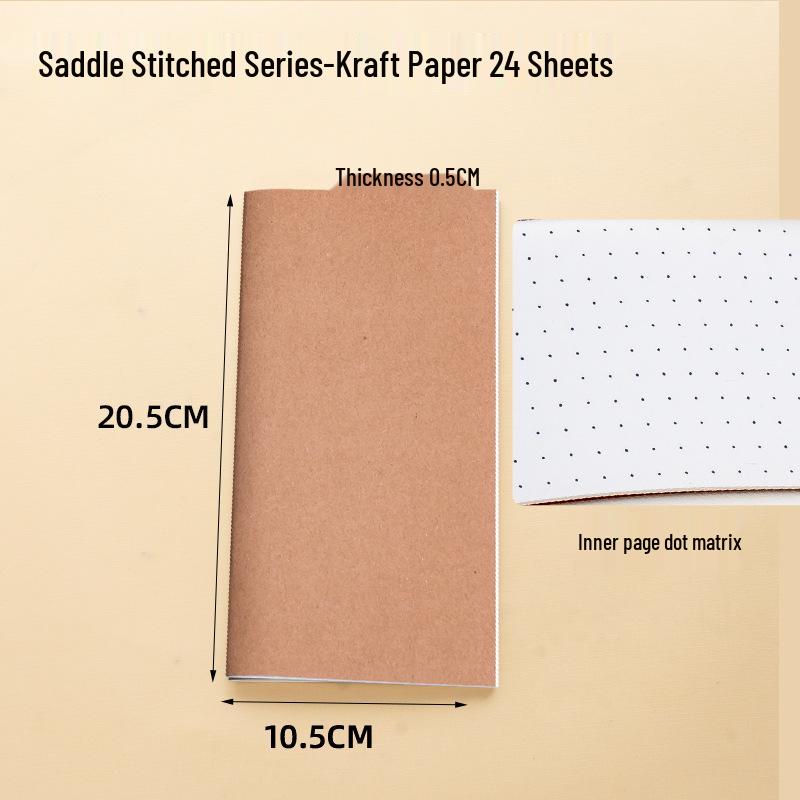 Notatnik podróżny: Planner i kalendarz z papieru kraft do wielokrotnego napełniania