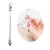 30Pcs Metal Rod Charm with Eye Pins Beadable Metal Rod Pendants Versatile Beading Accessories for Jewelry Designers