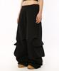 BOUNDARY Big Pocket Cargo Parachute Training Pants [Black]