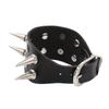 90S  Punk Style Bracelet Personality Pu Leather Three Rows Spikes Square Bracelets Bangle 2024 Party Jewelry Gift