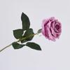 Flor Rosa Artificial Realista Toque Real Buquê de Rosas Falsas de Seda Flor Falsa com Folhas para Centro de Mesa de Casa Casamento Festa