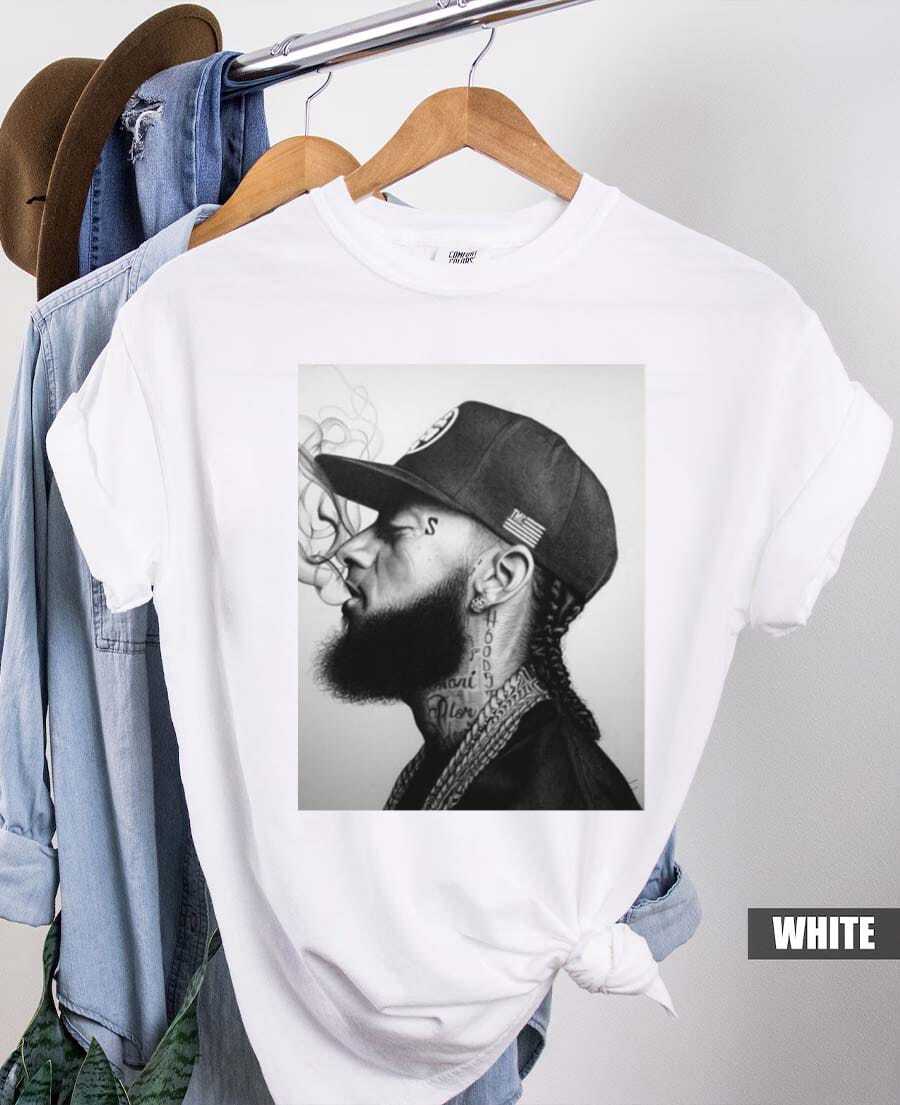 

Unisex s Black Cotton Graphic T-Shirt - Short Sleeve, Humorous Nipsey Print L