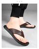 Fashion Summer Casual Fashion Slippers for Men Non-slip Outdoor Beach Shoes Male Designer New Luxury Cow Leather Men's Flip-flops